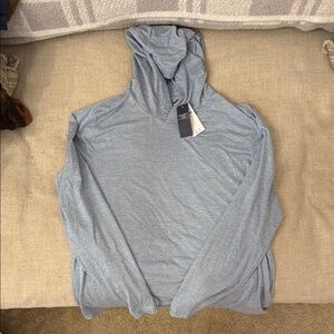 Abercrombie & Fitch Light Blue Lightweight Hoodie